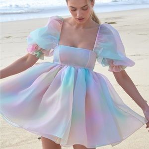 Beautiful pastel Selkie dress, never worn, tag still on